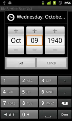 Bio Rhythm android App screenshot 0